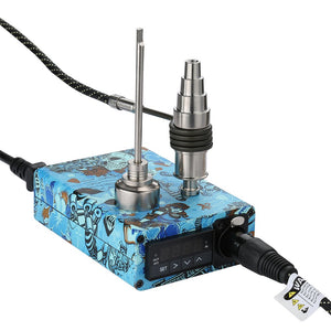 Blue Enail Kit for Dabbing - PID Temperature Controller with 2-Grade Titanium Nail