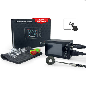 New Arrival ! Touch Panel Mini Enail for Sale, PID Temperature Controller Kit with Quart Nail and 25mm Coil, Easy Use, Novice Friendly– Black