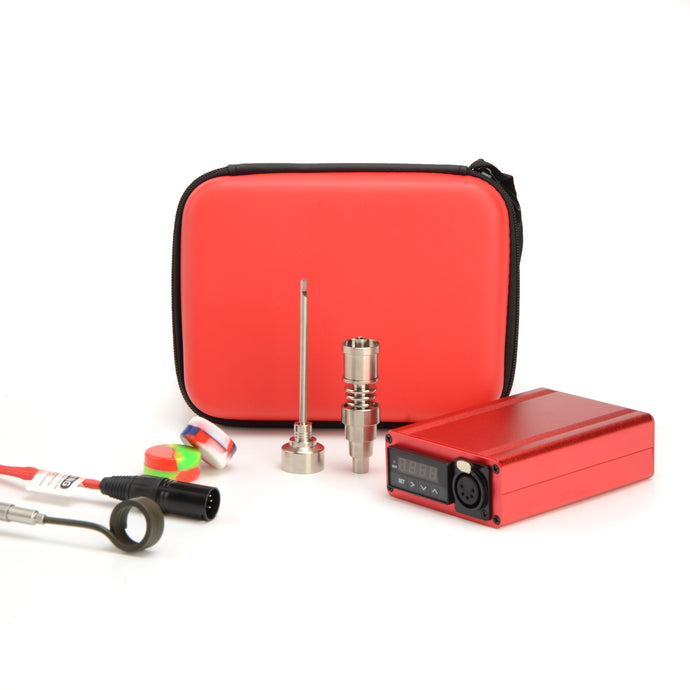 Gift Package eNail Dabbing Kit, PID Temperature Controller Kit, Titanium Nail, 20mm Coil, Easy Use, First Choice for Novices