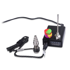 Classic eNail Kit for Dabbing - Titanium Nail, PID Temperature Controller, 20mm Heater Coil, for All Dab Rigs