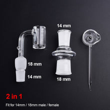 Load image into Gallery viewer, 4 in 1 Enail Dabs Rig with Quartz Nail, PID Temperature Controller, 14/18 mm Male and Female Joint